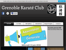Tablet Screenshot of grenoblekarateclub.com